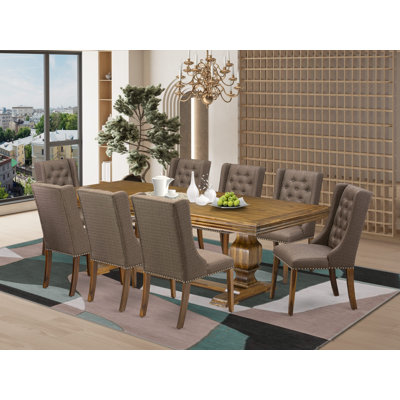 ZKuylo Simple retro rectangular dining table set | Wayfair